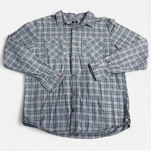 DC‎ shoes mens plaid button down Shirt size Large